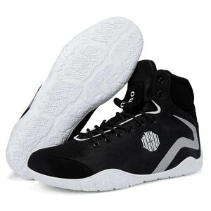 New Design Powerlifting Deadlift Wrestling Shoes Reinforced Powerlifting Footwear Anti Slip Sole Boxing Boots