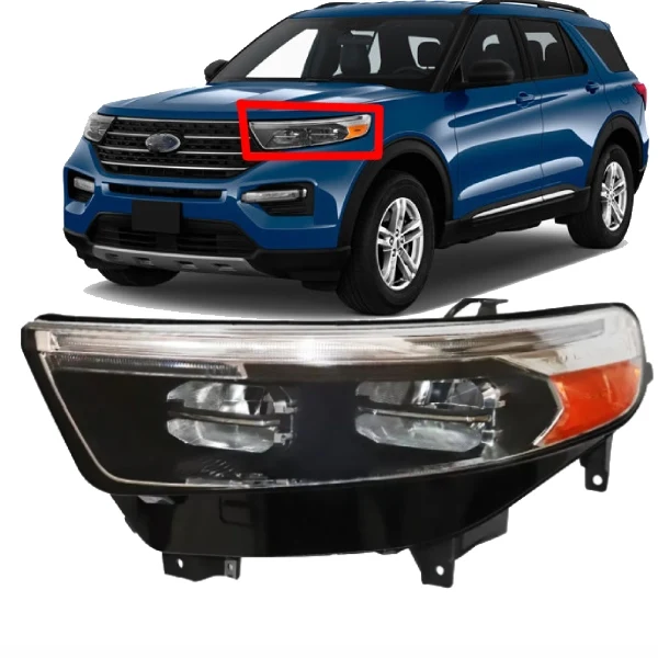 مصباح أمامي LED كامل للمصابيح الأمامية Ford Explorer XLT / Limited 2020 2021 2022