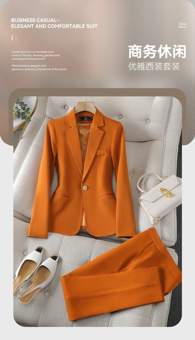 New Design Fashion Elegant Casual Slim Fit Women's Office Business Suit ...