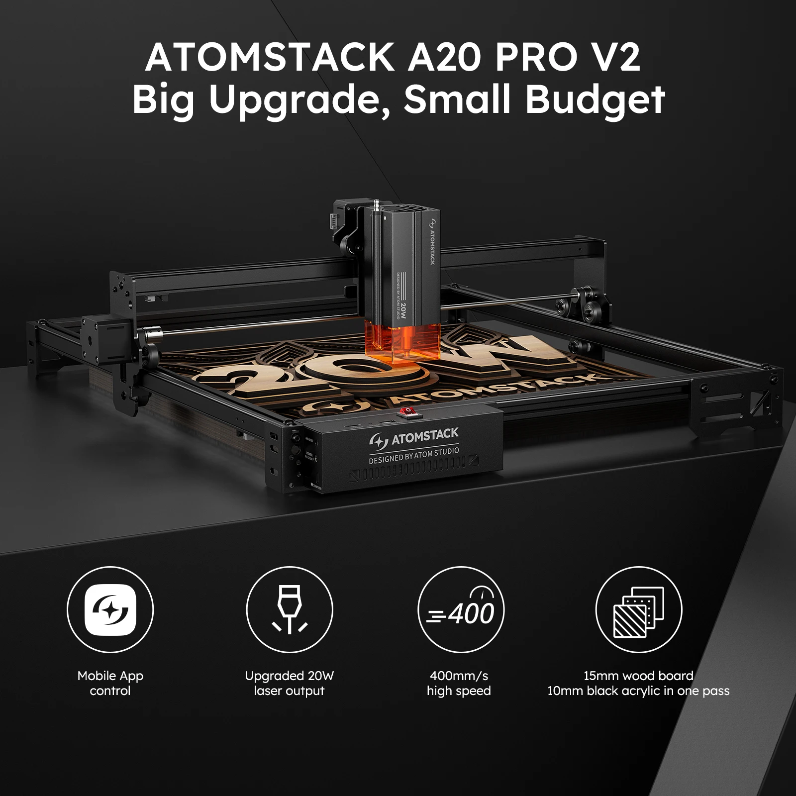 ATOMSTACK Diode Laser Engraving Cutting Machine - 5W/10W/20W