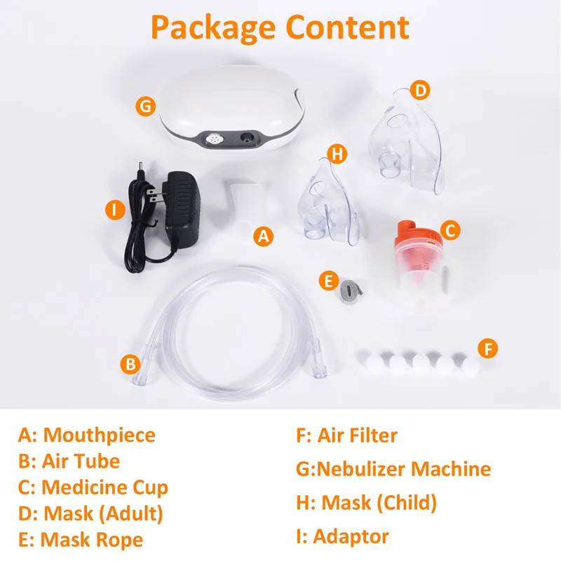 Medicine Particle Inhaler Handheld DC Compressor Nebulizer Portable Breathing Micro Nebulizer for Children Adult