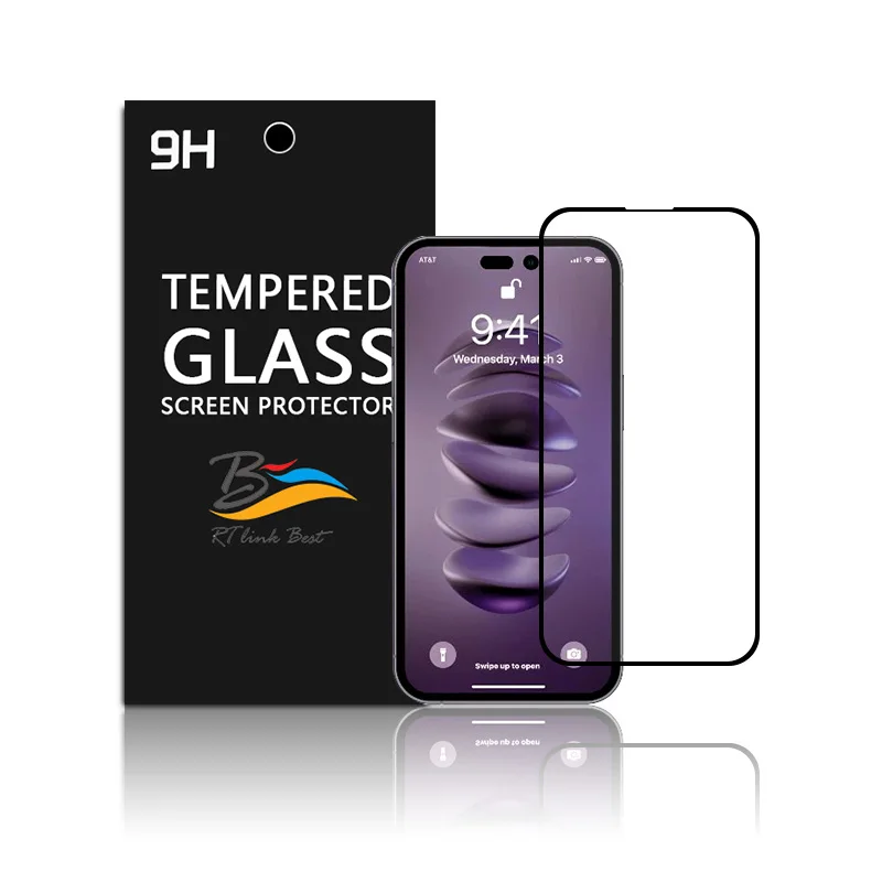 Для Iphone 12 13 14 Pro Max защита экрана полное покрытие для мобильного телефона закаленное стекло Защита экрана