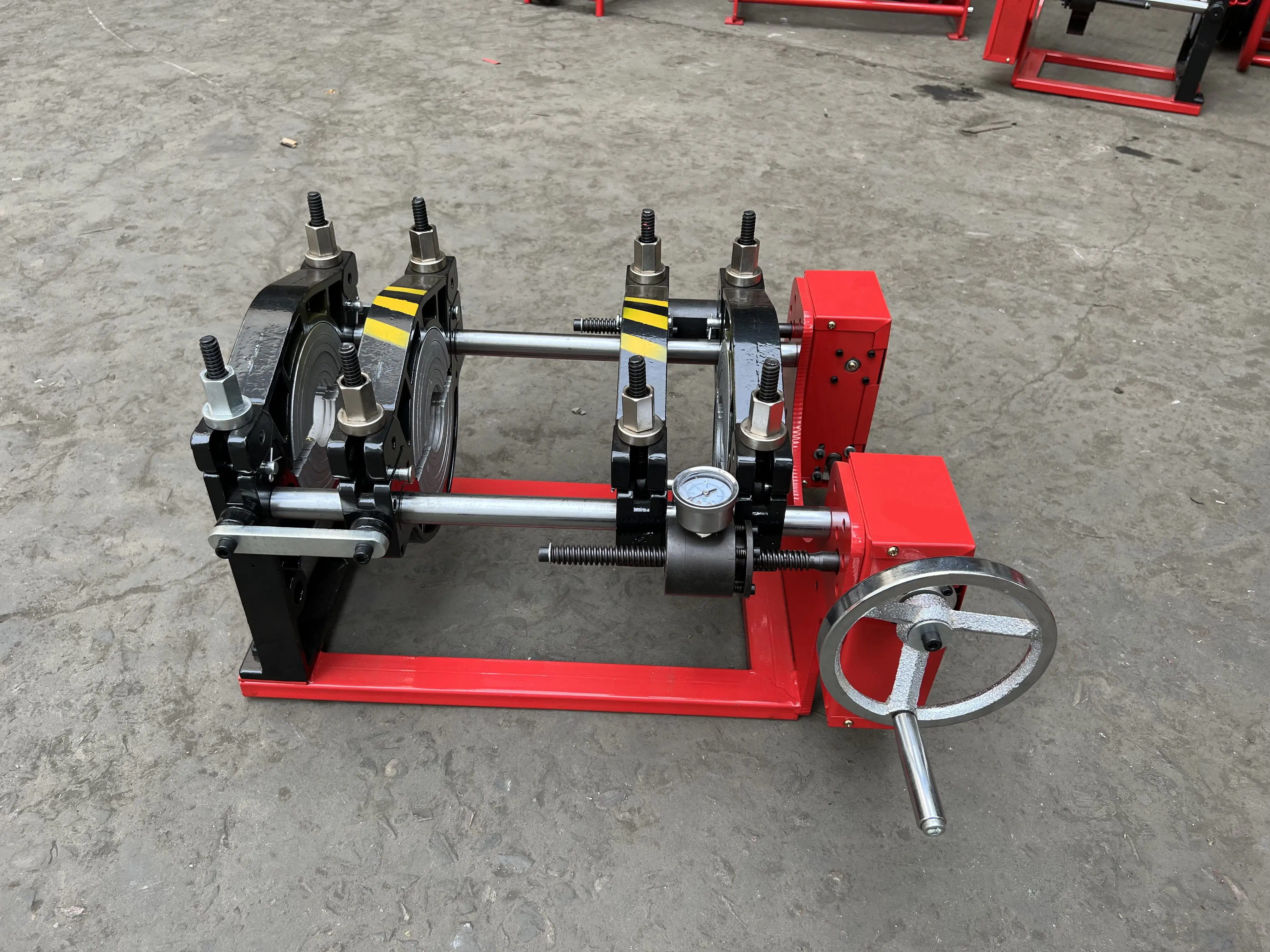PFW160-4C Manual Plastic Welders 40-160mm PVDF PP Tube Hot Melt Butt Fusion Welding Machine Shake Wheel for HDPE PVC Butt