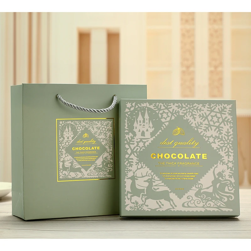 Custom Printed Chocolate Gift Box with 350gsm Cardpaper and CMYK+PMS Color for Candy Packaging