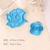 B4r-a-1-3 light blue-self-adhesive rose