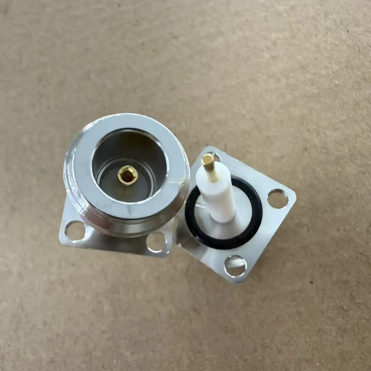 product factory n kfd rf coaxial connector four hole flange n female connector-2