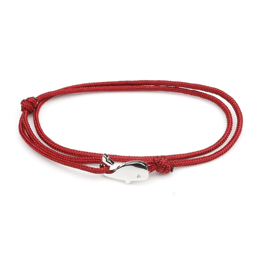Braccialetto marittimo in corda da vela, fatto a mano, per donna e uomo, con chiusura a moschettone in acciaio inox 3mm CNB#862 - Constantin Nautics Italia