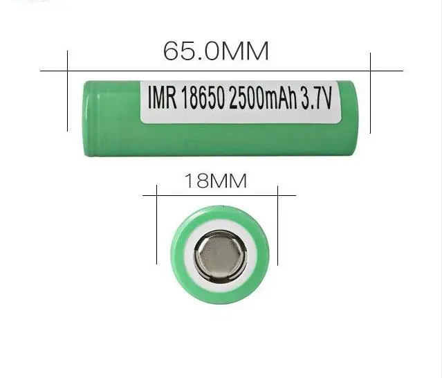 USA warehouse free shipping original 25R 18650 battery 3.7v 25R 2500 mah 20A lithium ion battery