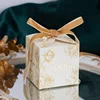 Nastro in velluto color champagne-oro con perle