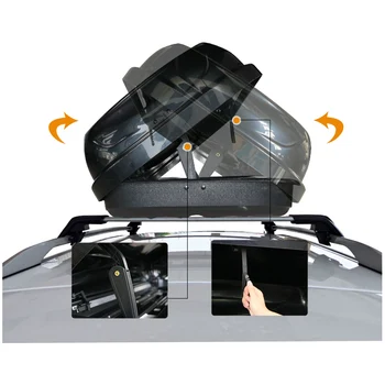 Custom Color ABS Vacuum-Formed Car Roof Box Thermoforming Vehicle Roof Case for Storage Luggage Cargo Carrier Roof Rack
