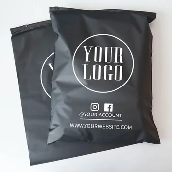 hot sell Dust Proof Wholesale Eco Friendly Custom Frosted Zipper Bag For Cloth Packing