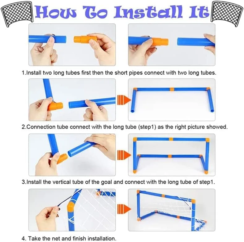 product indoor outdoor portable mini pvc hockey stick and soccer goal sports toys set for kids-7