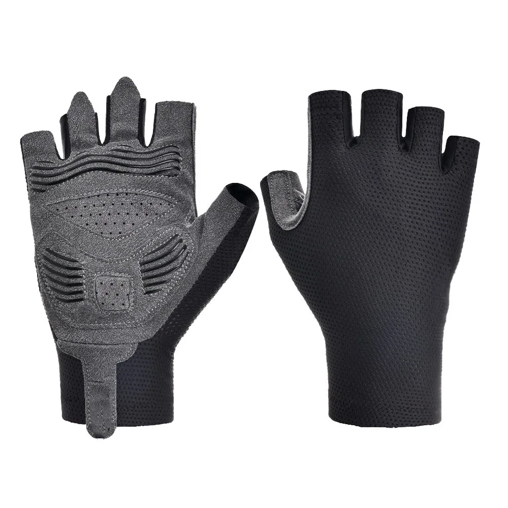 Summer Half-Finger Cycling Gloves for Outdoor Sports Breathable Wear-Resistant with Shock Absorption Motorcycle Accessories