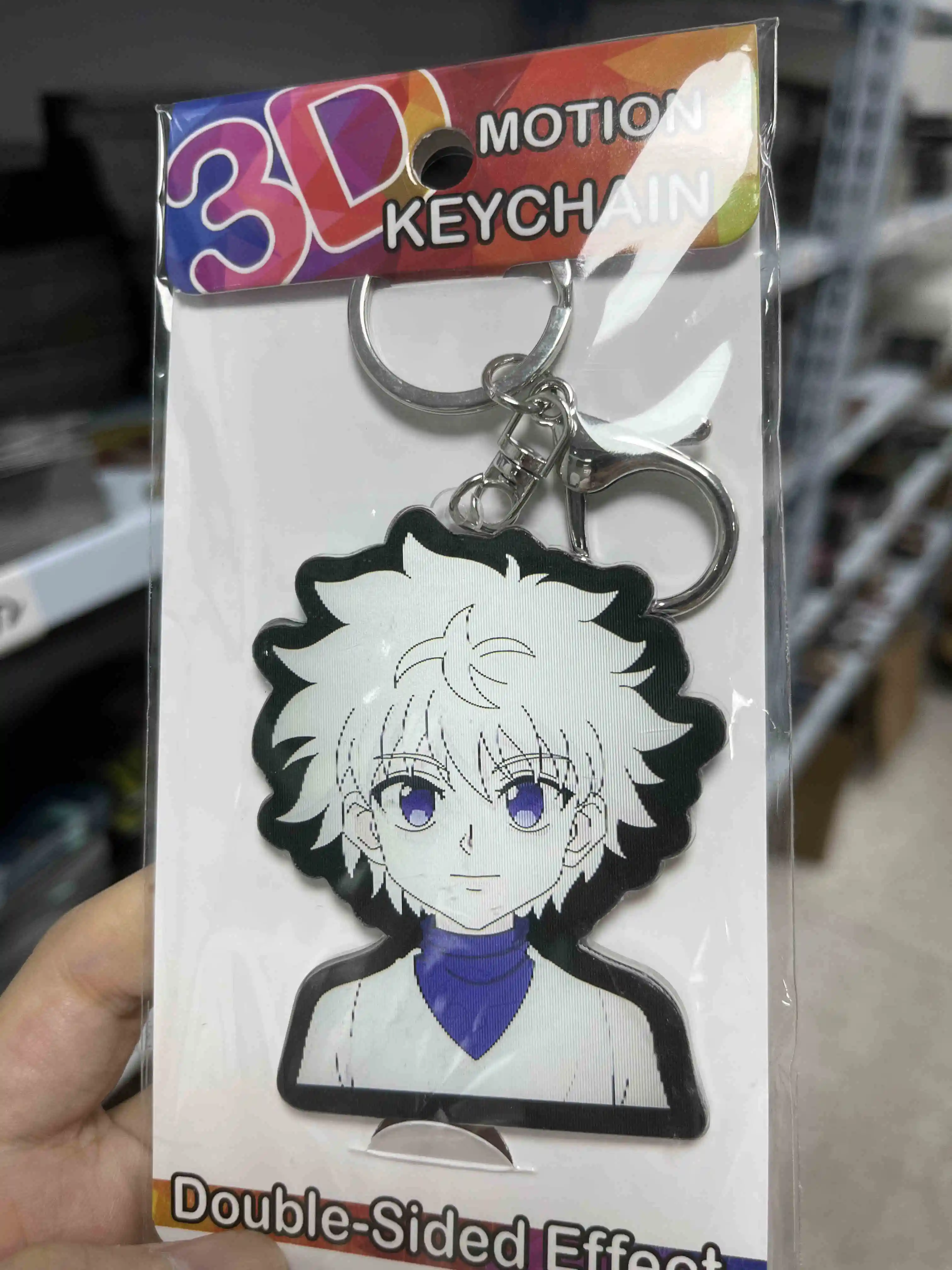 Custom 3D Motion Cartoon Keychain GON FREECSS HUNTER Lenticular Killua Zoldyck Acrylic 3D Anime Keychain for Promotional