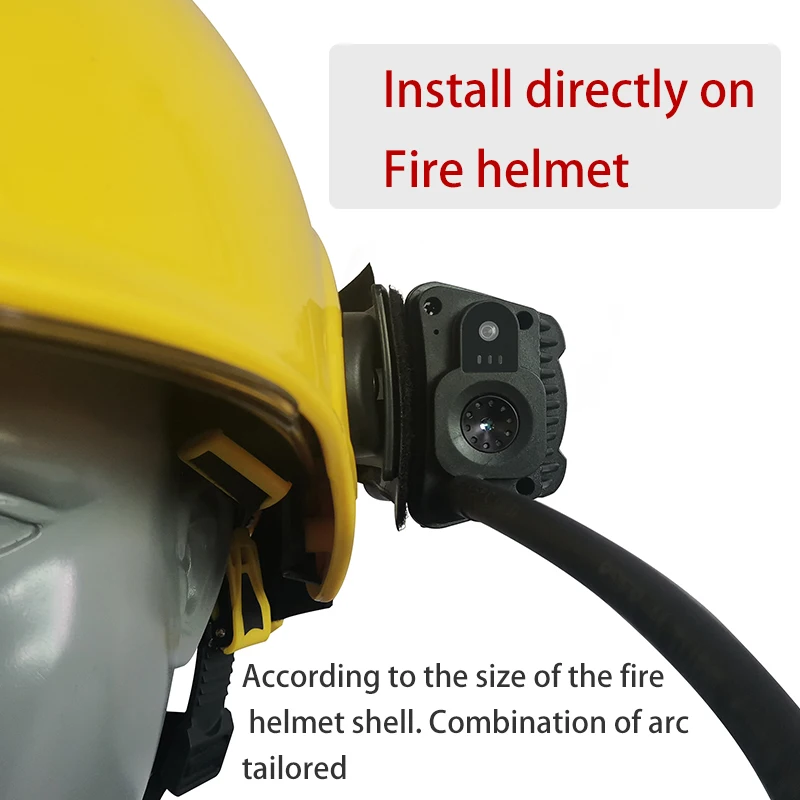 Fire Fighter 4G Helmet Gas Detection Thermal Imaging Helmet Camera