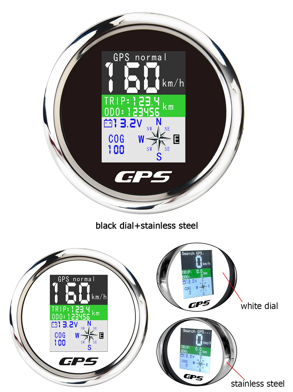 Универсальный цифровой GPS-Спидометр 85 мм (3 3/8 ''), 0-600 км/ч, с ...