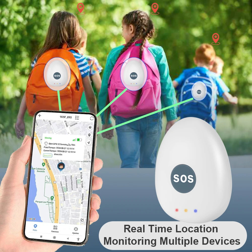 Latest Personal SOS Alarm 4G GPS Tracker for Kids Elderly Students G62 Mini GPS SOS Panic Calling Locator Geo-fence Playback