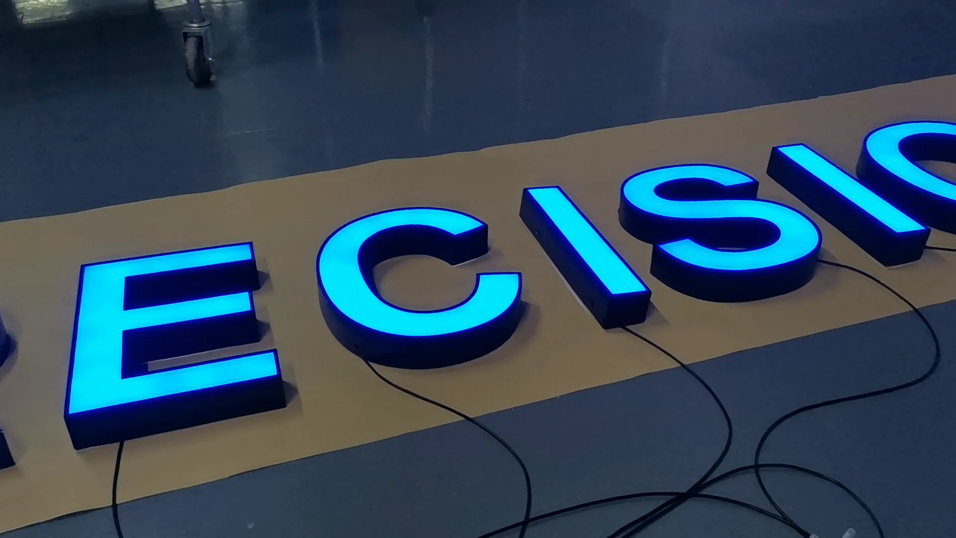 Face Lit Signage Business 3d Letter Sign Business Large Metal Letters