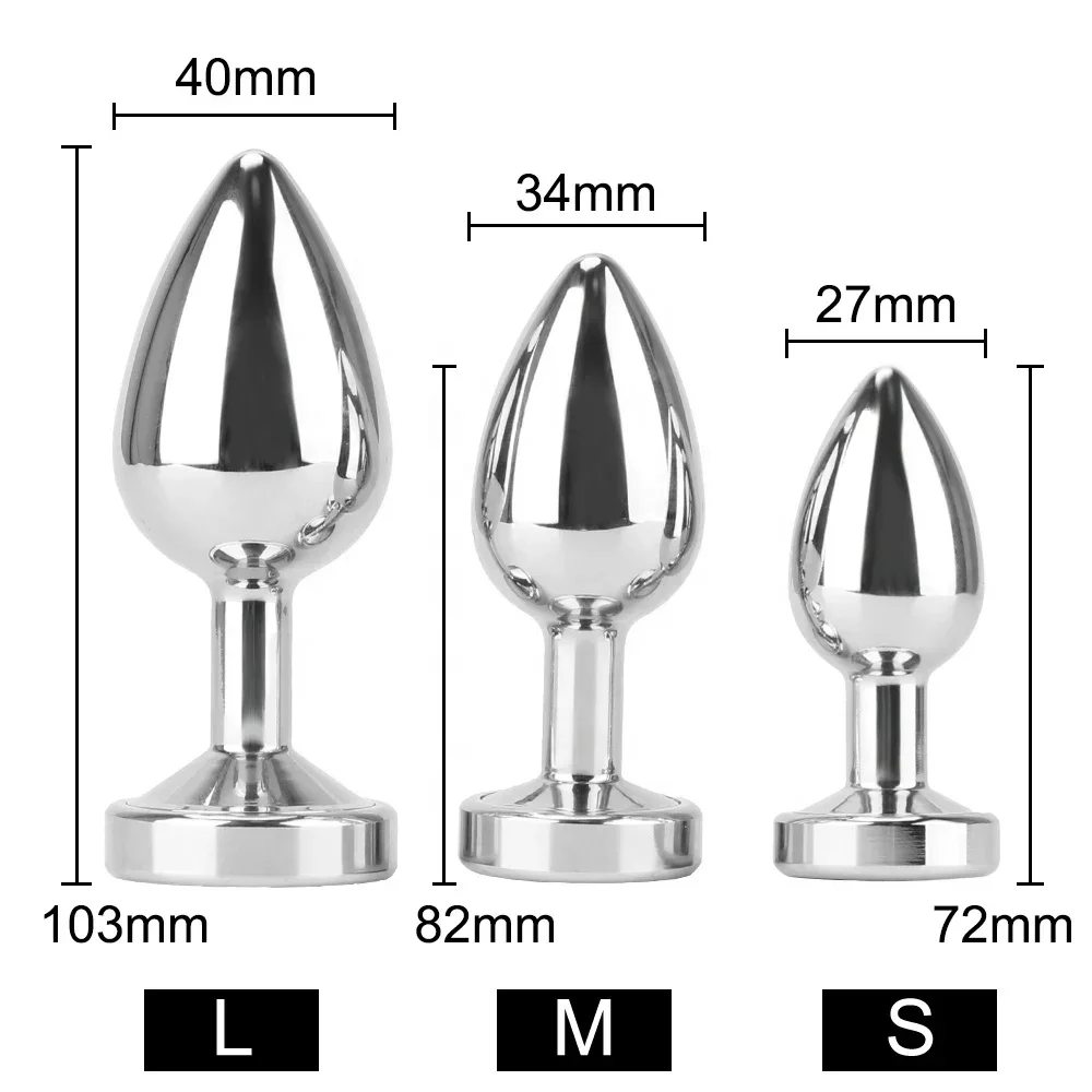 LED Night Light Anal Sex Toys Butt Plug Aluminum Alloy Prostate Massage  Anal Dildos for Women Men Butt Plug Gay Adult Products