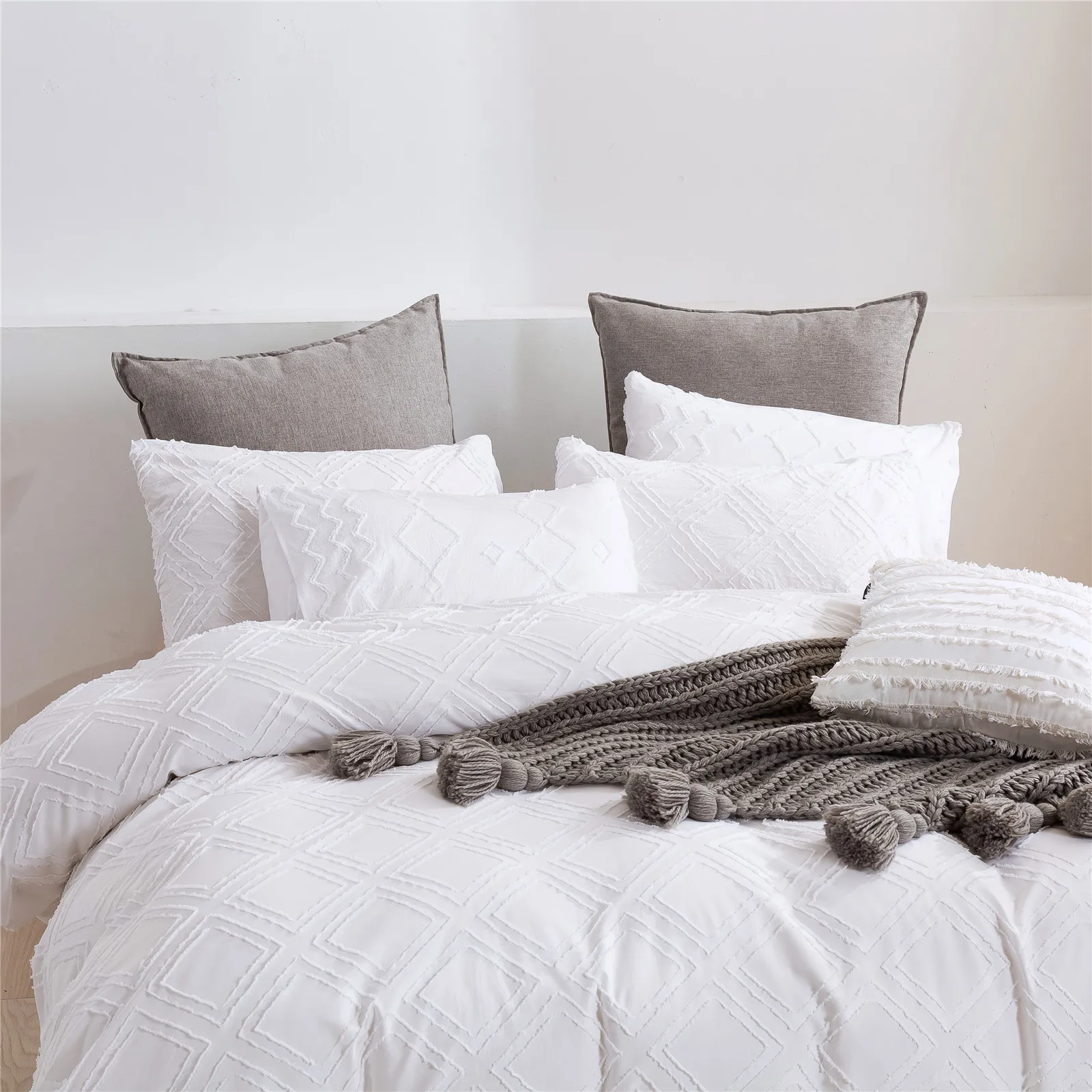 simple white duvet cover