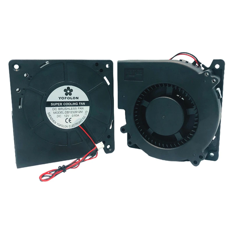 YOFOLON Factory Free Sample 12032 DC Blower Fan 12V 24V High RPM 120x120x32mm DC Centrifugal Cooling Fan for Mounting Export