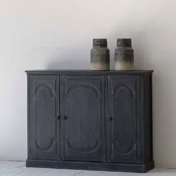 Recycled pine furniture living room set drawer storage cabinet kast cabinet furniture antique sideboard wood cabinet