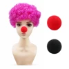 Fans sport pink afro wigs