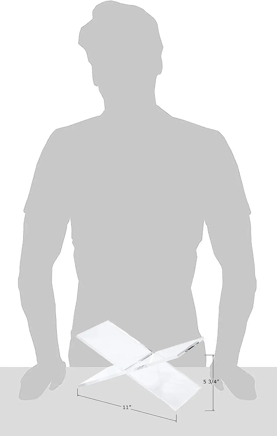 Прозрачный акриловый держатель для книг 2 шт. подставка чтения открытых и закрытых журналов учебников 6