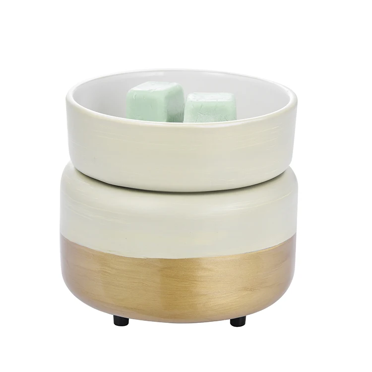 CANDLE WARMERS ETC 2-in-1 Candle and Fragrance Warmer for Warming Scented  Candles or Wax Melts and Tarts with to Freshen Room, Midas