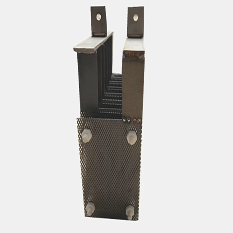 Iridium Oxide Coated Titanium Anode Cathode Plate for Chlorine-Generator Sodium Hypochlorite Custom Cutting Welding Bending