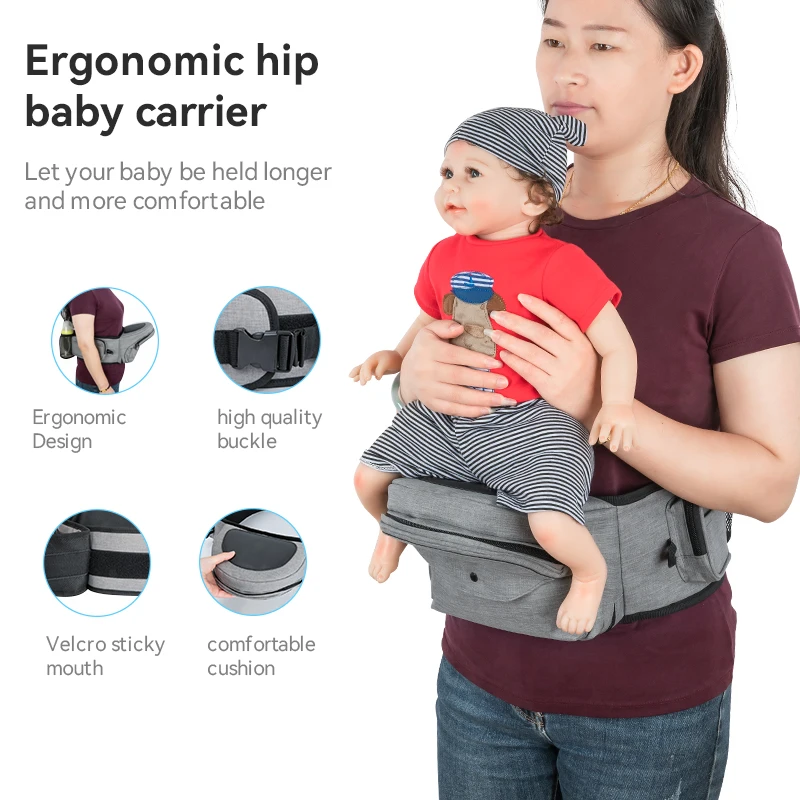 ODM OEM Factory Custom Durable Lightweight Newborn Toddler Hip Seat Carrier