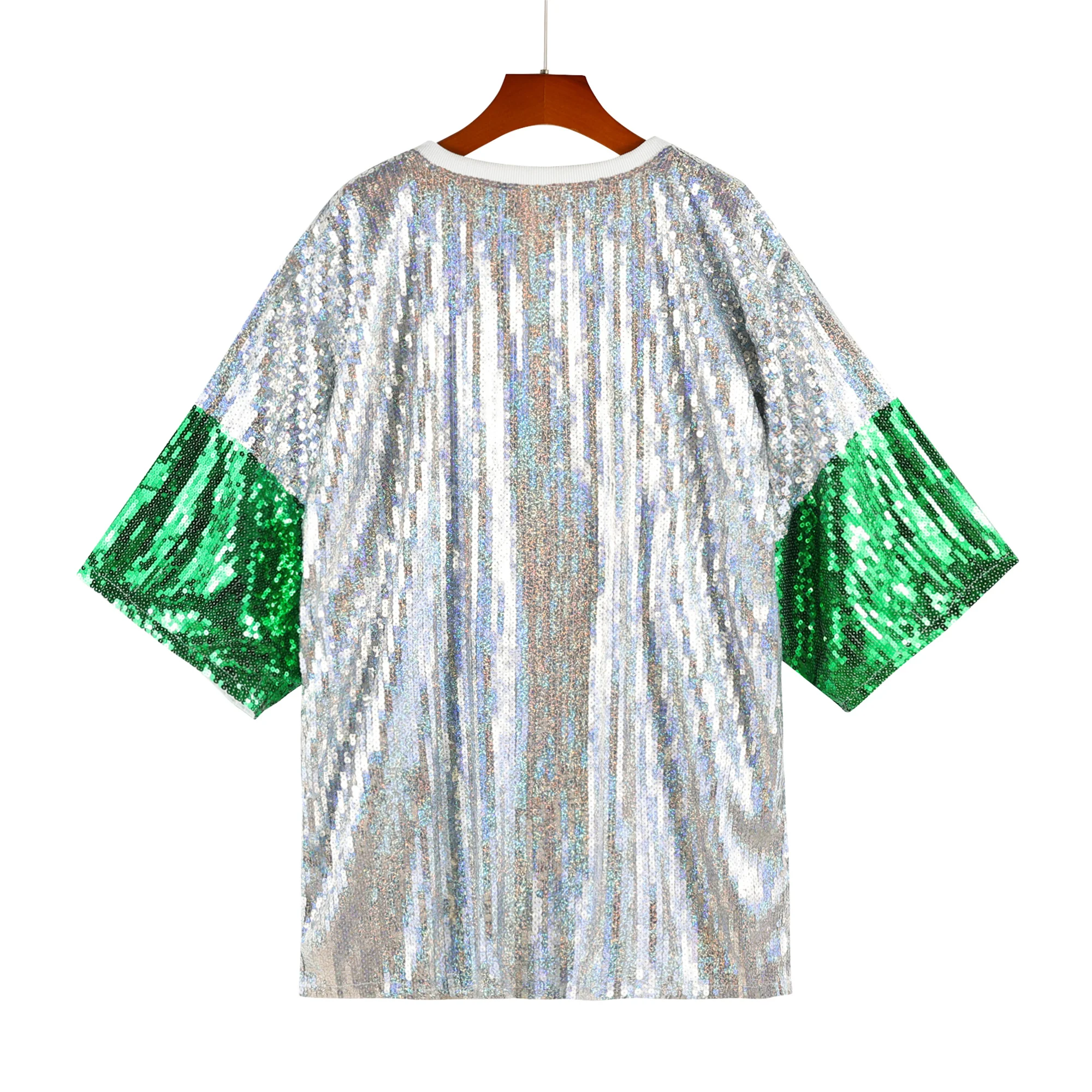 green emerald velvet dress Sequin Dress