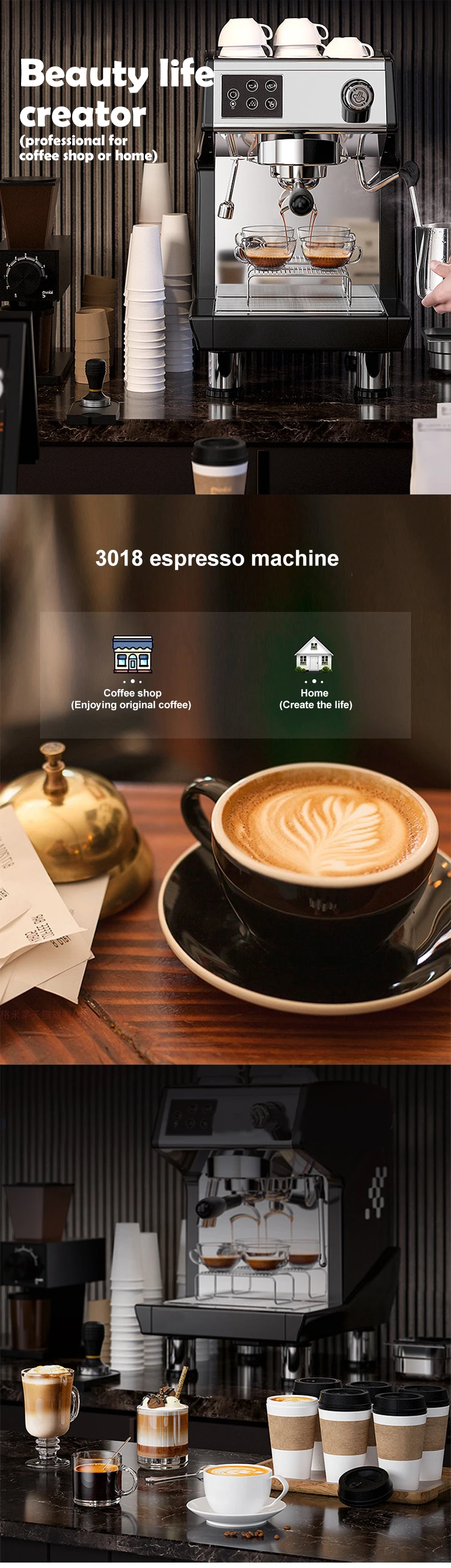 Cafetera Italiana De 15bar,Máquina De Café Expreso  Profesional,Inteligente,Digital,Capuchino - Buy Máquina De Café,Máquina De  Café,Café Cappuccino Maker Product on Alibaba.com