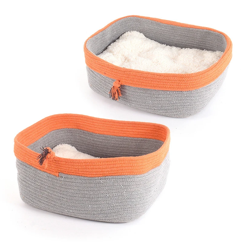 New knitted pet bed Fit All Seasons Modern Cat Bed Basket