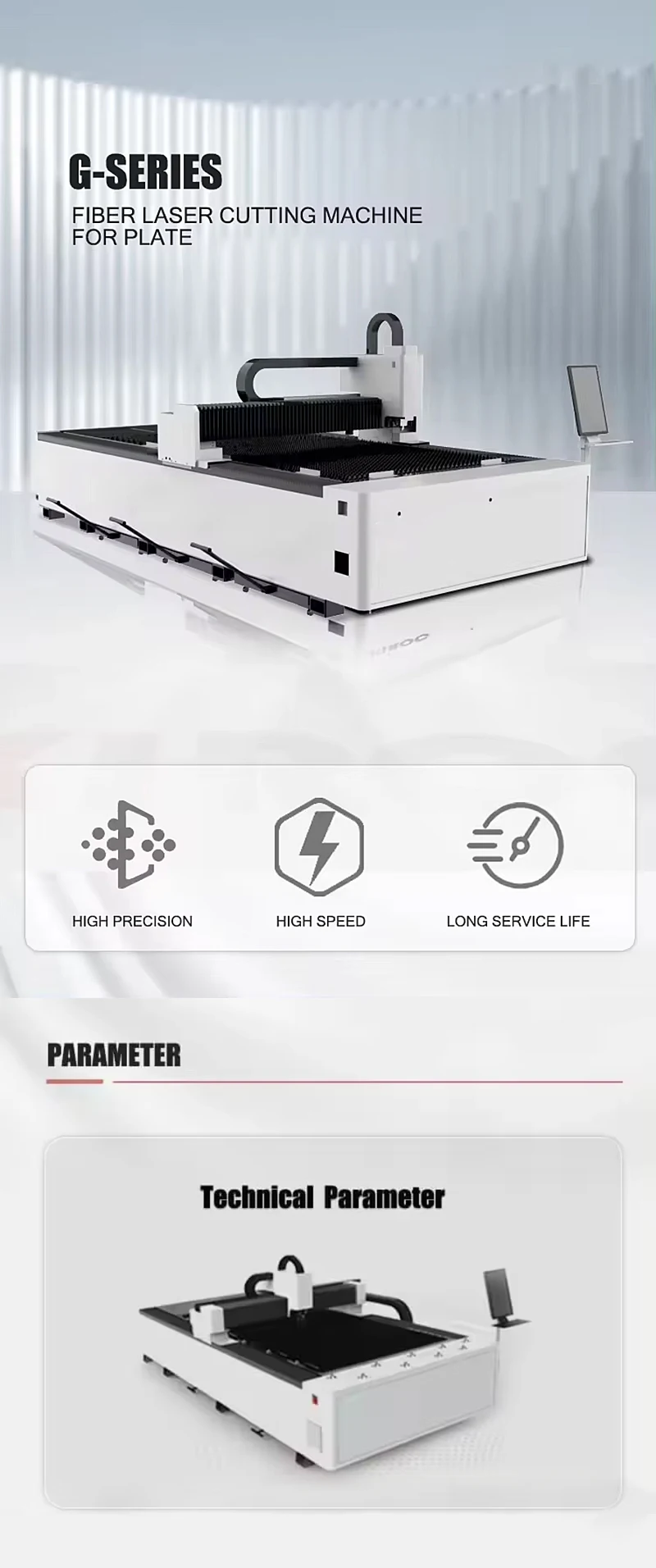 Exchange Platform CNC Fiber Laser Cutting Machine for Stainless Steel Hiwin Brand Cypcut Control System Supports AI BMP PLT