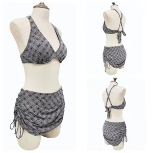 Custom Sexy Whole New Period Swimwear Ruffle Design  String Bikinis Set Sexy Bikini Beach Two-Piece Hot Style for Women