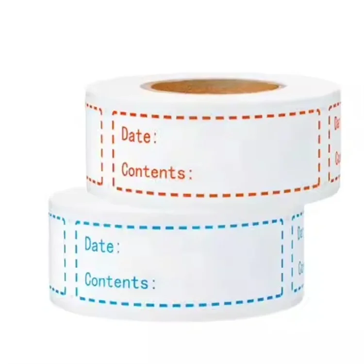 Wholesale Customized Food Storage Date Label Stickers Pet Food Lollipops Cosmetics Beverages Glossy Matte BOPP Vinyl Carton
