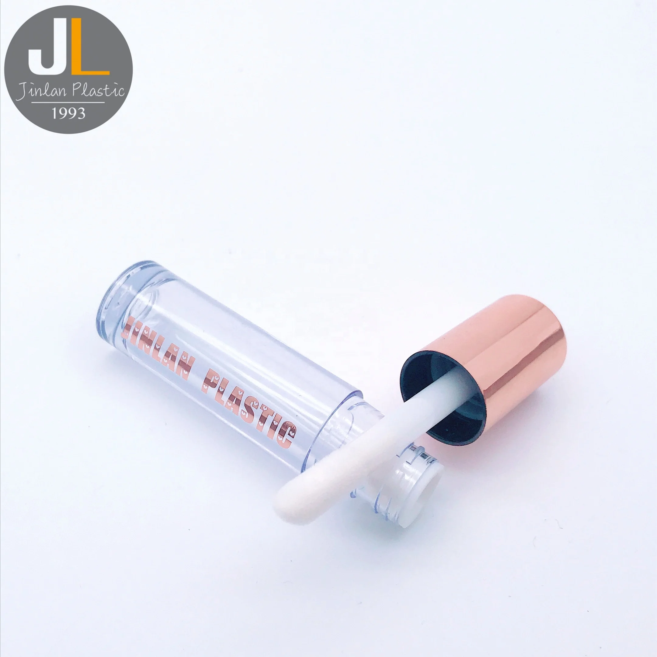 [4 5 мл] Круглый контейнер с аппликатором тюбик для блеска губ цвета розового золота по заводской