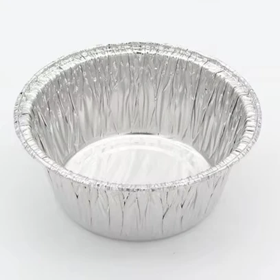 TIA YB41 4 Inch Semi-circular Bowl Rectangular Aluminum Foil Bowl Noodle Container Stackable Foil Bowl for Takeaway Meals