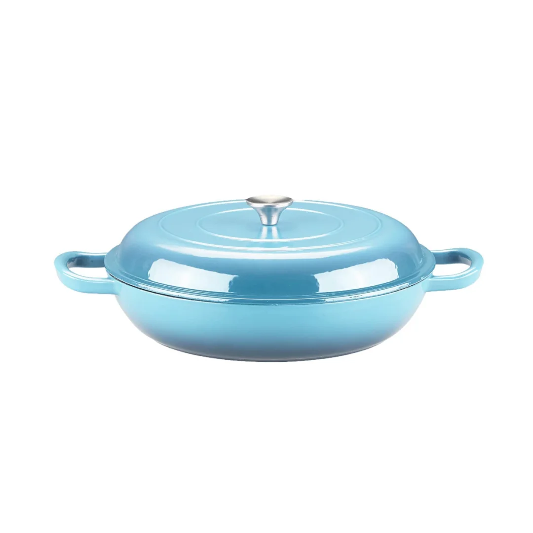 BSCI, LFGB, FDA Approved Enamel Cast Iron Casserole Pot Dutch Oven Braiser  - China Cast Iron Casserole Enamel Coating and Cast Iron Cookware price