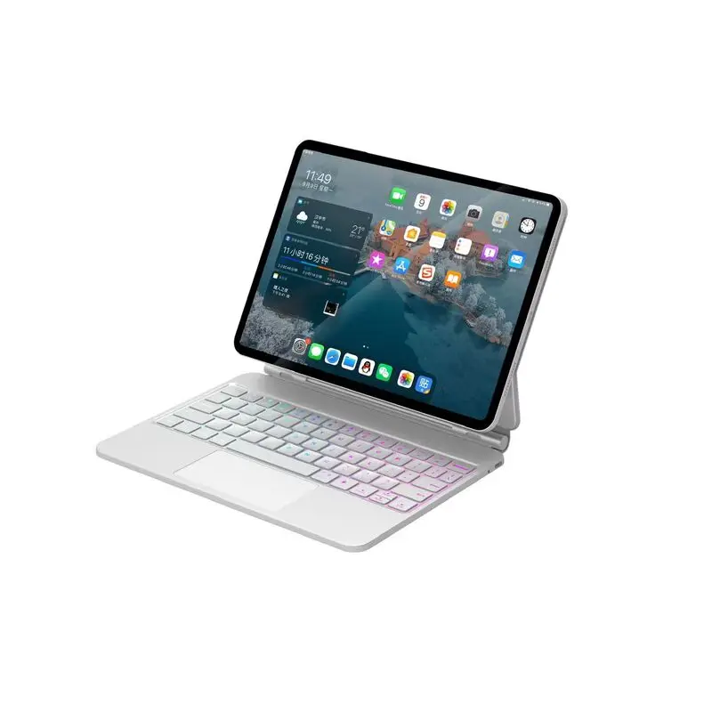 Magic Tablet Keyboard Touchpad Keyboard Case for iPad Pro  Air4/5 12.9/ 11/10.9 inch Compatible for ipad 9/10/11 case