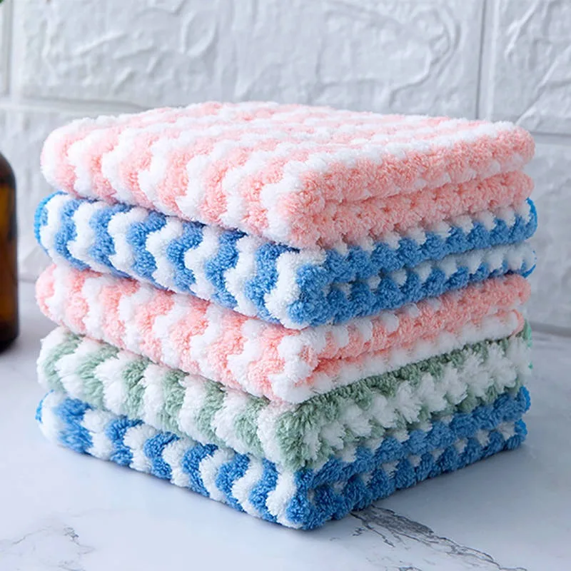 Hot Selling Cheap Square Car Washing Towel Microfiber Cleaning Cloth Custom Quick Dry Soft Kitchen Cleaning Towels
