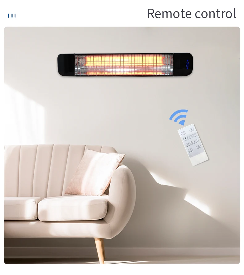 Mounted Ceiling Heater, Wall, 2000 W, Metal - detail 10