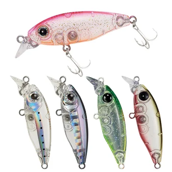 45mm 4G Freshwater Lures Printed ABS Trout Pesca Trolling Artificial Minnow Baits Carp Perch Bass Zander River Float Marlin – Minnow – view 2