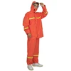 Orange split raincoat
