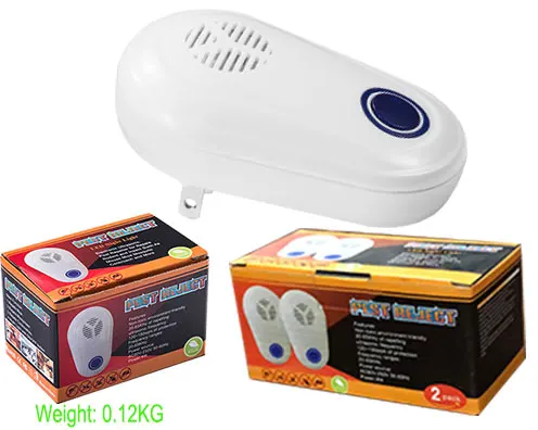 SAIJZEK OEM Eco-Friendly Indoor AC 110-240V Ultrasonic Pest Control Geckos Bug Spider Fly Repellent Anti Mosquito factory