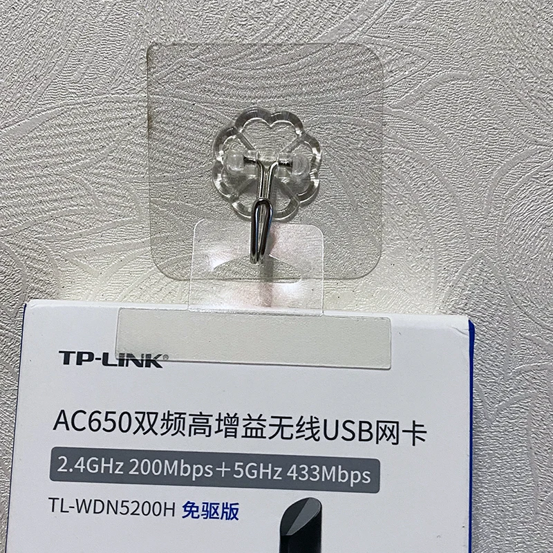 COYUN 50 Pestañas Adhesivas Transparentes Con Gancho – 4.5×4 Cm, Para Colgar Fotos, Carteles Y Tableros Sin Agujeros, Fáciles De Usar