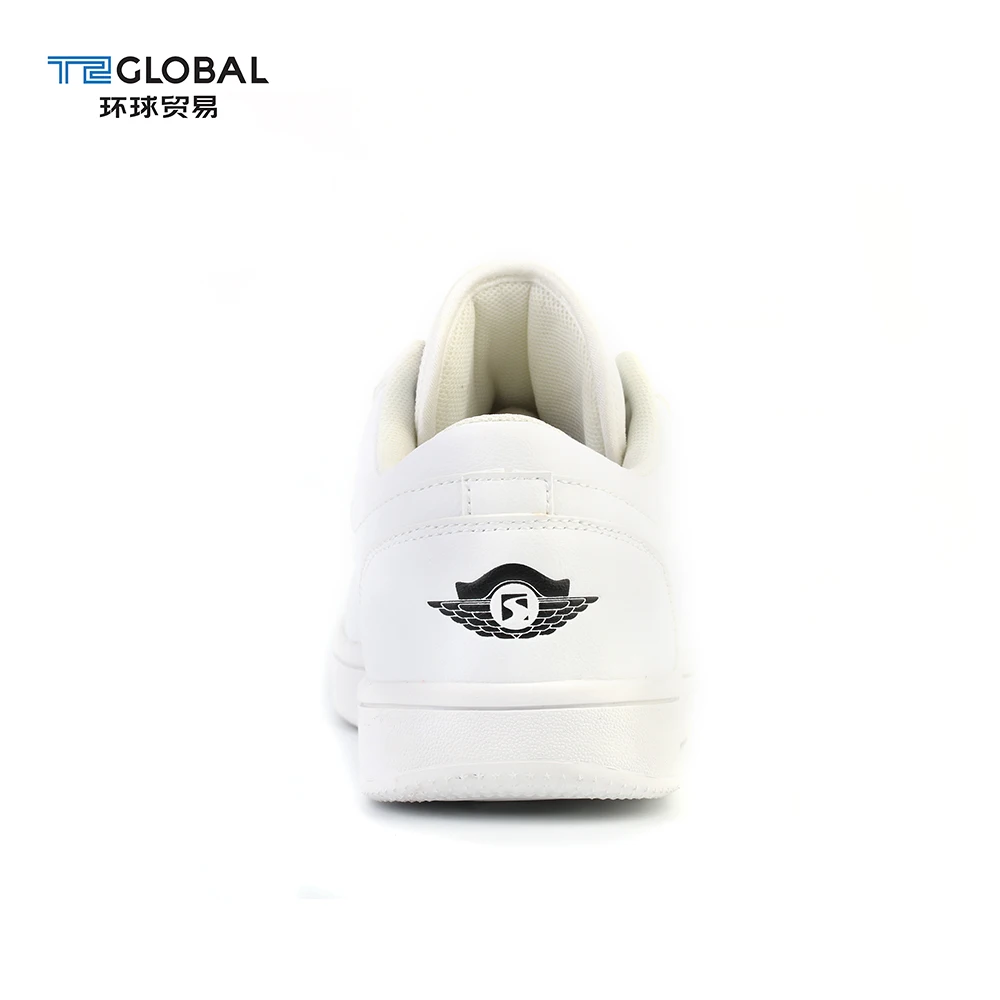 Cheap stylish original brand pu leather flat sneakers shoes for men