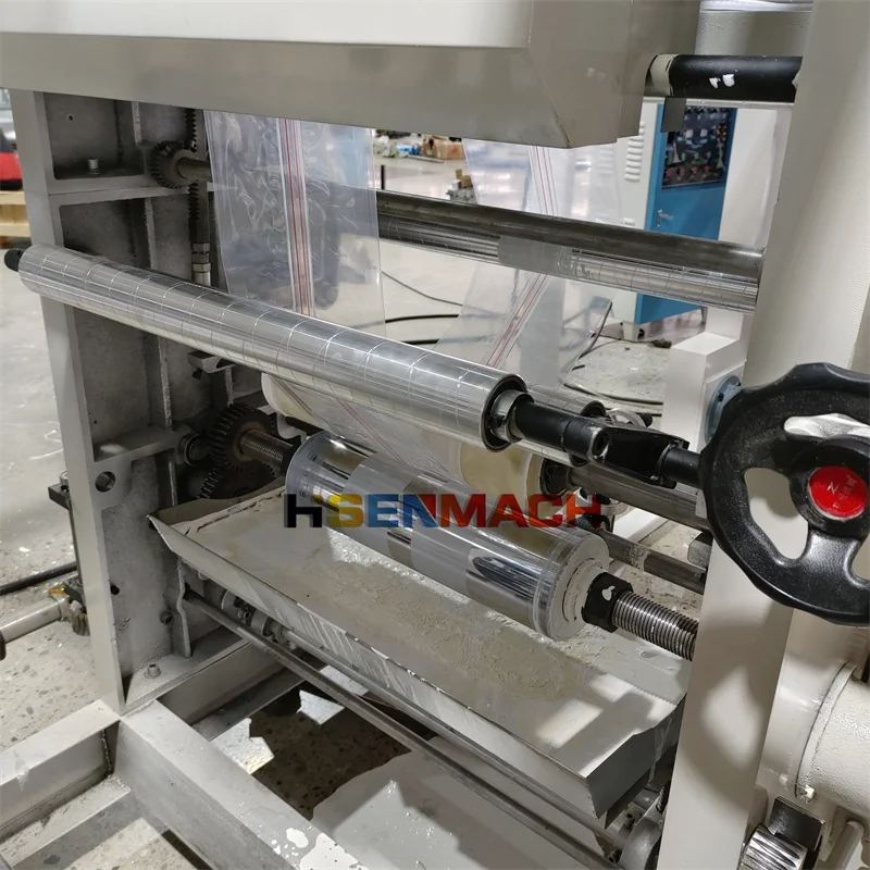 High Speed Two Color Gravure Plastic Tube Ziplock Bag Extruder Film Blowing Machine and Print Machine