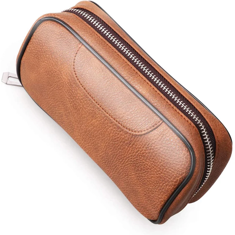 Wholesale Leather Tobacco Pipe Pouch Waterproof Handmade Smoking Case Custom Travel Organizer Manufacturer Direct Gift Box